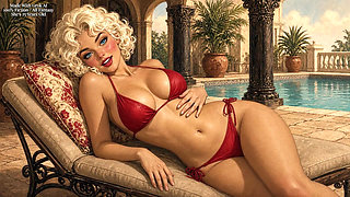 Poolside with Sweet Cheeks - One