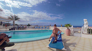 Backstage Lady Lyne in Tenerife at the Pool