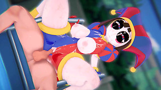 Fortnite X Tadc Pomni Trapped in the Loop Tied up Digital Girl Hardcore POV Spitroast 4k60fps