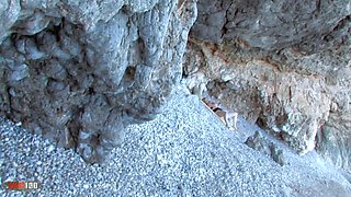 Blonde babe fucked and assfucked at the beach - MMM100