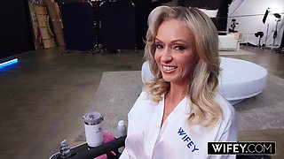 WIFEY Blonde MILF Holly Gets Filled By BBC While Hubby Films