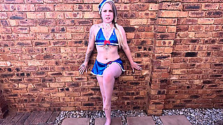 Compilation of Me Showing My Butterfly Pussy with No Panties and Short Skirts