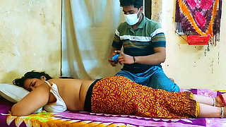 Horny Customer Gives Desi Bhabhi Full Body Oil Massage Then Fucks Her Hard