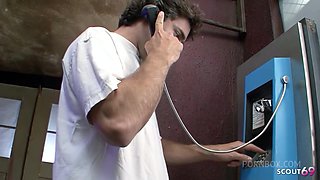 Slim blonde Nymphomaniac Bitch seduce Stranger with Big Dick to Rough Fuck at Roleplay Story Porn