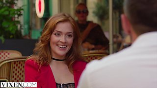 Jia Lissa's Parisian Threesome Adventure with Big Dick Action
