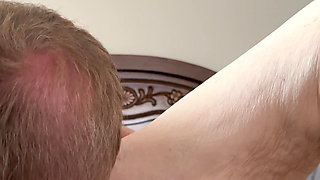 Playing with my 74 year old wife's pussy