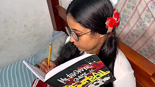 A College Girl Arrives Home and Is Curious About Sex