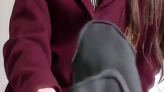 Uniform and Pantyhose Featuring Sarah Louise