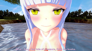 Fucking with two beautiful girls I met at the lake - Lust Lost Kingdom 2