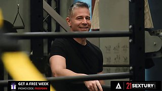 21 sextury - big boobed Monika Fox dp'd in narrow gym apparel