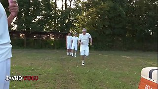 Passionate Asian Group Fuck Outdoors Starring Sara Saijo