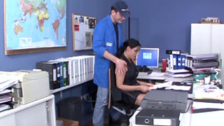 Hot Mature German Office Fuck and Cumshot