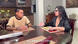 My stepson's best friend asks me to take his virginity in exchange for cleaning my house!