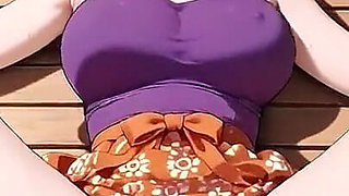 Big Tits Hentai Beauty Bounces Passionately on Tropical Porch - Dripping Wet!