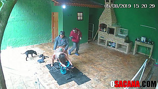 Young people fuck during gym workout on amateur reality show