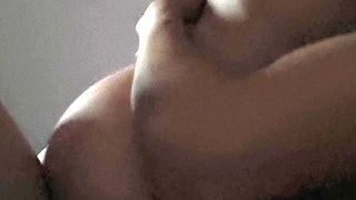 Eliz sits on top of my cock all the way down