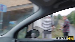 Hunt4k. her perfect arse was made for public cheating