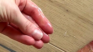 I Show You My Creamy Grool After Playing with the Dildo