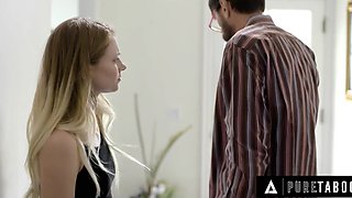 Skinny and fucked-up step-teen gets to be more aggressive