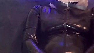 Plastic Bag Masturbation in Latex