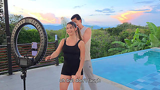 My stepsister wants me to fuck her while she's doing tikt0ks