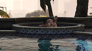 GTA V Franklin and Amanda - Inside Michael's Private Bedroom (Part 5)