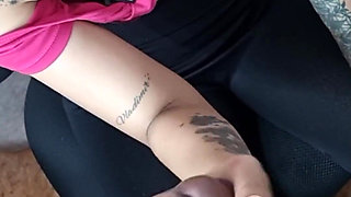 Cock-sucking Bitch Swallows Milk with Pleasure