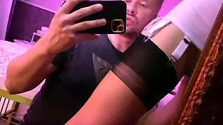 Part 25 White Vintage Bodysuit and Nylon Stockings