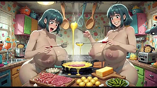 Funny Women Cooking, Ai Animation