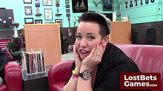 She stood nervously outside the tattoo parlor on her birthday by LostBetsGames: Porn