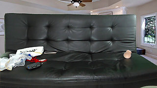 Big Tits Stepmom Orgasm with Big Dildo and Squirt