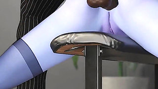 Widowmaker - First Day Secretary Job Ends with Boss BBC Anal - Overwatch 3D Porn