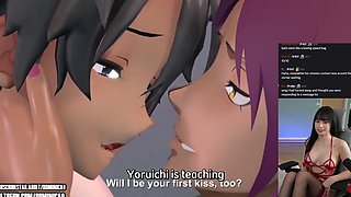 Virgin Gets Orgy Ed Lessons from Rangiku and Yoruichi - Bleach Anime porn