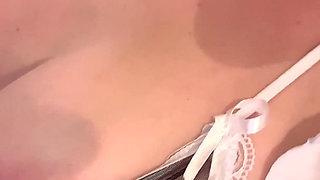 The maid takes the hard cock in the kitchen