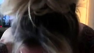 Amateur Curvy Girl Blowjob and Cum on Face and Big Boobs