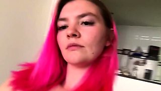 Flexible babe sucks her toes and masturbates on webcam