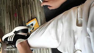 Blonde emo amateur solo masturbation