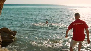 Jane and Christafer indulge in a steamy beachside rendezvous