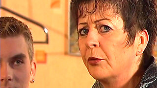 Two Mature MILFs Share One Lucky Young Stud