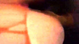 Hairy Girl Fucks Her Monster Dildo