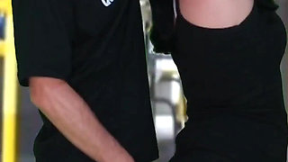 Old Scoundrel with an Encoxada and Masturbates Until He Cums on the Brunette in the Bus