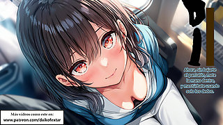 Spanish Hentai JOI - Naughty masturbates you on the Japanese train.