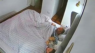 Blonde Italian milf riding her husband - IPCAM