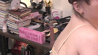 Mistress with a Strap-on Demands Foot Worship