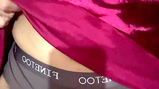 Home video after , caressing her beautiful nipples