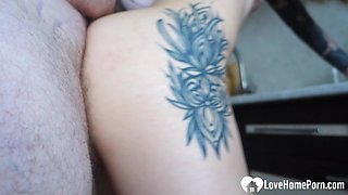 Filthy Step Sis Begs for a Swift Kitchen Knob Fucking