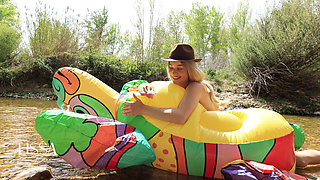 Double Deflation Double Masturbation Outdoors