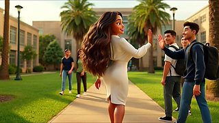 Hot Teacher Strips Completely Naked During Class - Erotic Nude Lesson