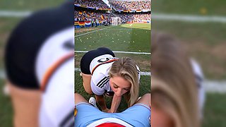 Post-Match Pitch Blowjob For Paraguay Fan