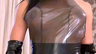 Extreme amateur pov blowjob with brunette babe